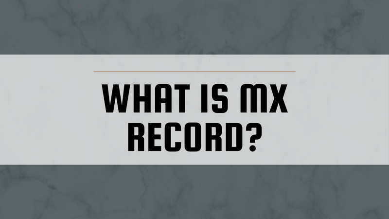 What is MX Record?